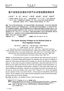 基于波阻抗反演的天然气水合物地震检测技术