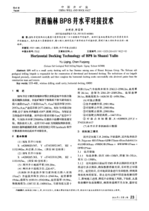 陕西榆林BP8井水平对接技术