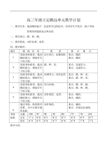 高三体育教案立定跳远