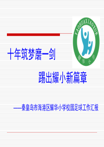 校园足球汇报