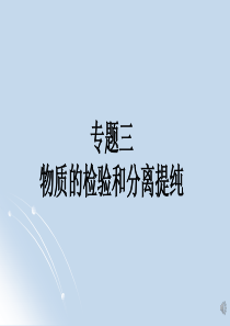 人大附中20192020学年度高三复习资料基础化学实验专题03物质的检验2课件401有机物的检验