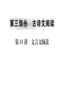 第11讲文言文阅读