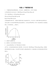 专题22平衡图像专练学生版备战2020高考化学二轮主观题必刷题集