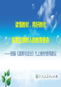 统编道德与法治九年级上册九上教材教学实施建议备课稿