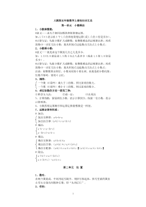 人教版五年级数学上册知识点汇总15页