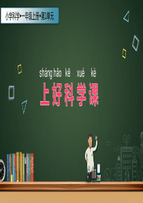 一年级上册科学课件3上好科学课苏教版共12张PPT
