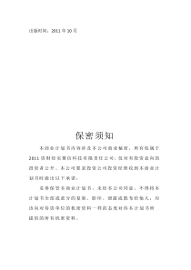 聚信科技(电子商务及网站平台服务)创业计划书