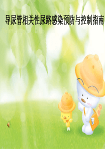导尿管相关性尿路感染预防与控制指南-PPT课件