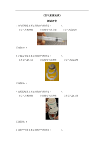 小学科学选修课程三年级第一课空气拓展玩具学习评价