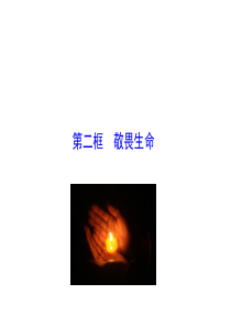 人教版道德与法治七年级上册第二框敬畏生命