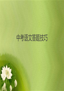中考语文现代文阅读答题技巧.ppt