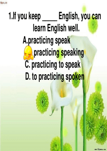 非谓语动词练习ppt