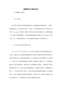 新媒体实习报告范文