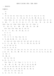 (完整版)独体字大全归纳(拼音、笔画、偏旁)