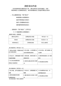 消防安全四个能力三提示一懂三会培训