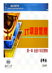 01走进IT项目管理