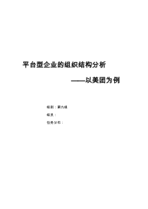 (完整版)平台型企业的组织结构分析