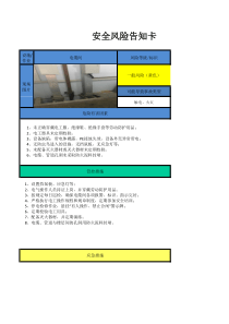 1、电缆间安全风险告知卡