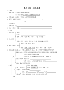 复习专题一区位选择