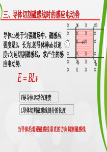 导体切割磁感线感应电动势ppt课件