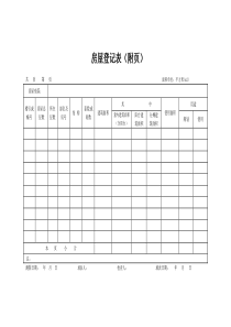 【最新】-房屋登记表(附页)--模板(范本)