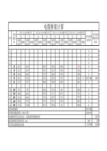 高压电缆桥架选择计算书