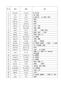 核心高考高频-词汇