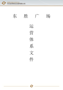 东胜广场运营体系文件