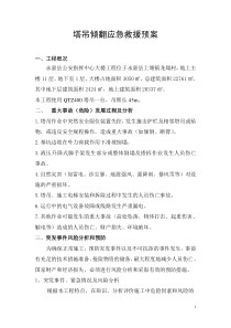 塔吊倾翻应急救援预案