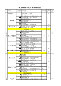 北师大版初中三年-课时计划数学