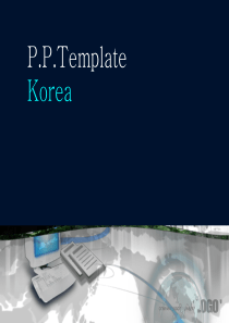玻璃质感图表电脑电子网络蓝色科技PPT模板