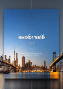 悬浮效果欧美商务PPT模板