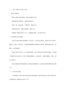 重大节假日安全保卫方案