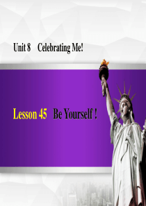 《Be Yourself!》Celebrating Me! PPT