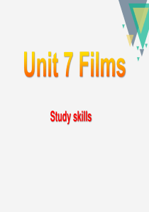 《Films》Study skillsPPT