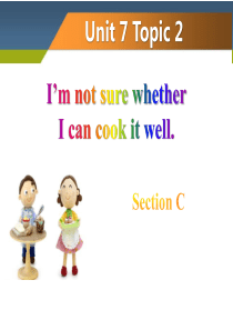《Im not sure whether I can cook it well》SectionC P