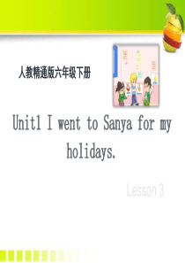 《I went to Sanya for my holidays》PPT课件9