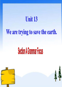《Were trying to save the earth!》PPT课件