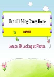 《Looking at Photos》Li Ming Comes Home PPT课件