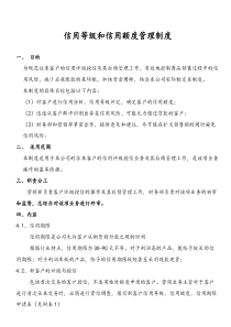 信用额度和信用期限管理