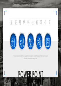 网络科技有限公司组织架构图PPT模板