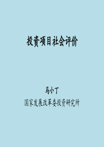 3马小丁投资项目社会评价方法