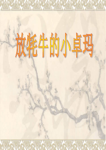 《放牦牛的小卓玛》PPT课件