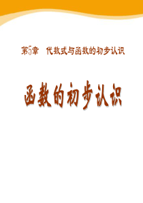 《函数的初步认识》PPT课件