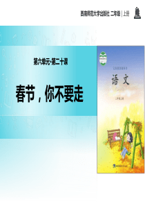 《春节，你不要走》PPT
