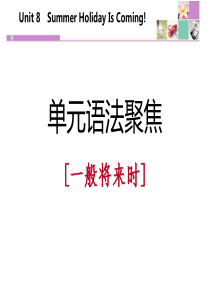 《单元语法聚焦》Summer Holiday Is Coming! PPT