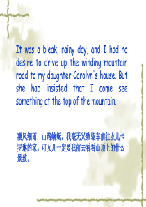 大学英语-翻译课件-散文翻译练习