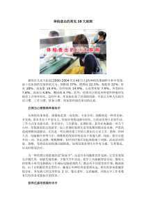 体检查出的常见10大疾病