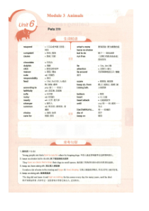 八年级英语下(沪教牛津)教材全解unit6