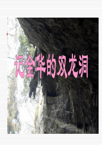 《记金华的双龙洞》PPT课件
